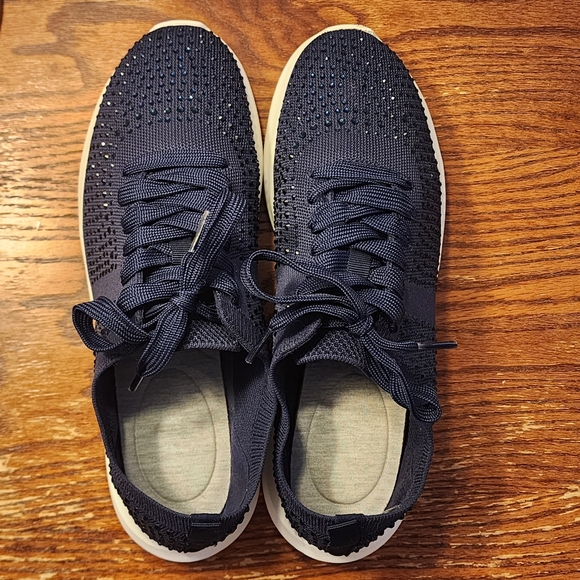 Clarks Cloudsteppers Nova Spark Embellished Bling Walking Sneakers 8.5W - Picture 3 of 10